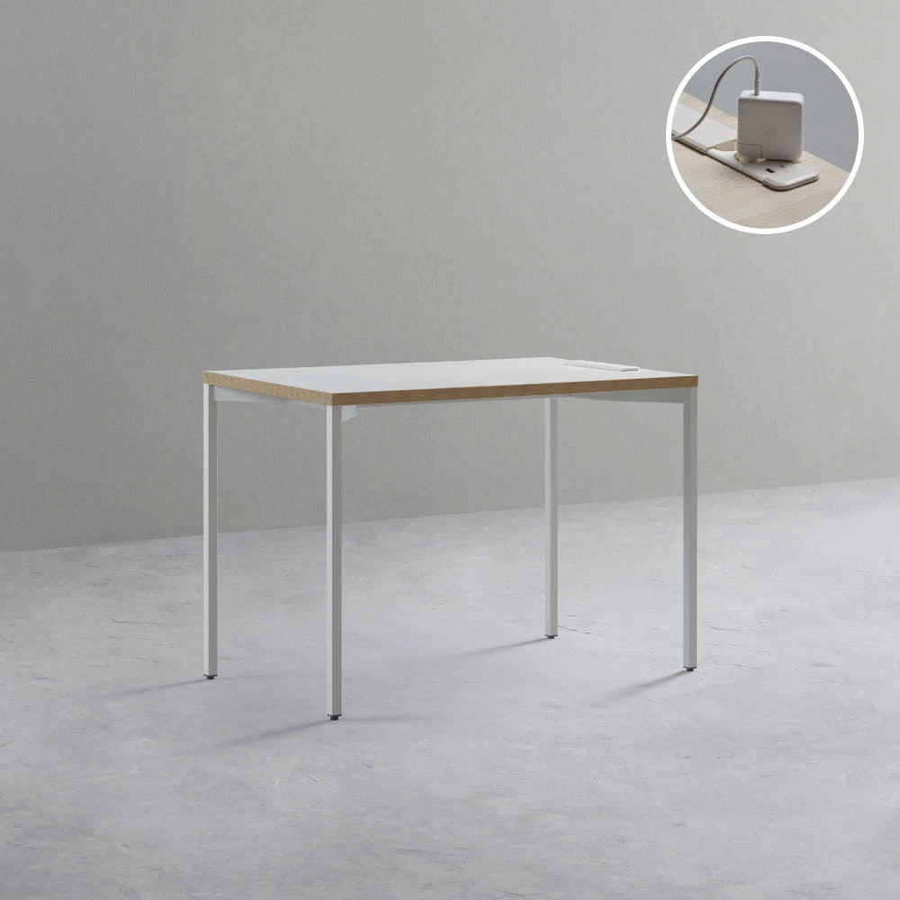 데스커 노트북 책상 1000x600mm, 화이트 실제 상품 이미지